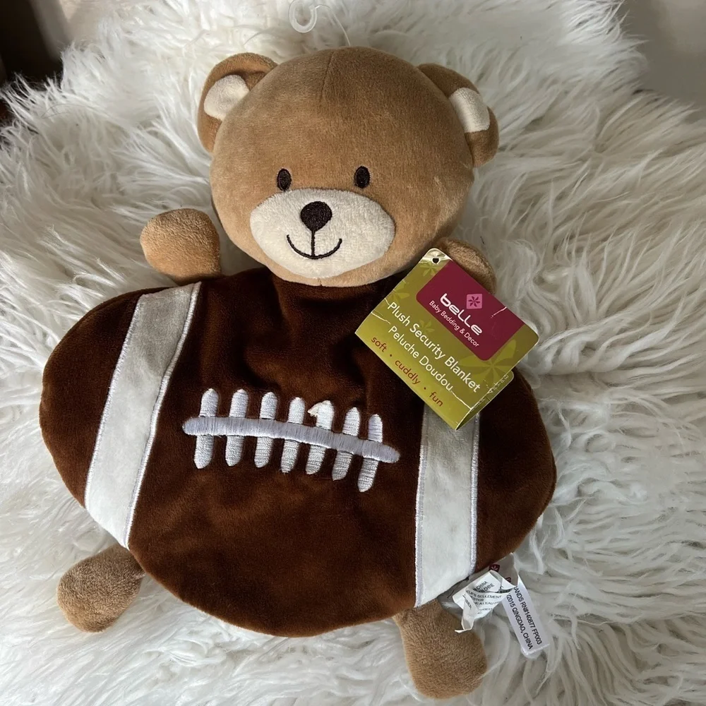 Belle Teddy Bear Football Security Plush